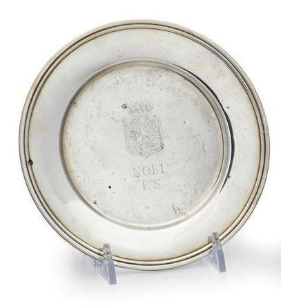 Frank Sinatra Silver Trophy Plate -- Gifted to Fellow Entertainer Milton Berle