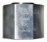 Frank Sinatra Engraved Sterling Silver Candle Holder -- Engraved as Francis