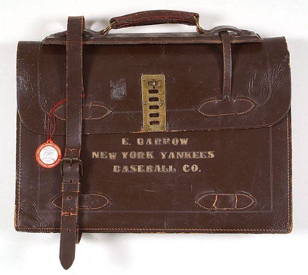 Ed Barrow's Personally Owned Briefcase Bearing His Name & ''New York Yankees''