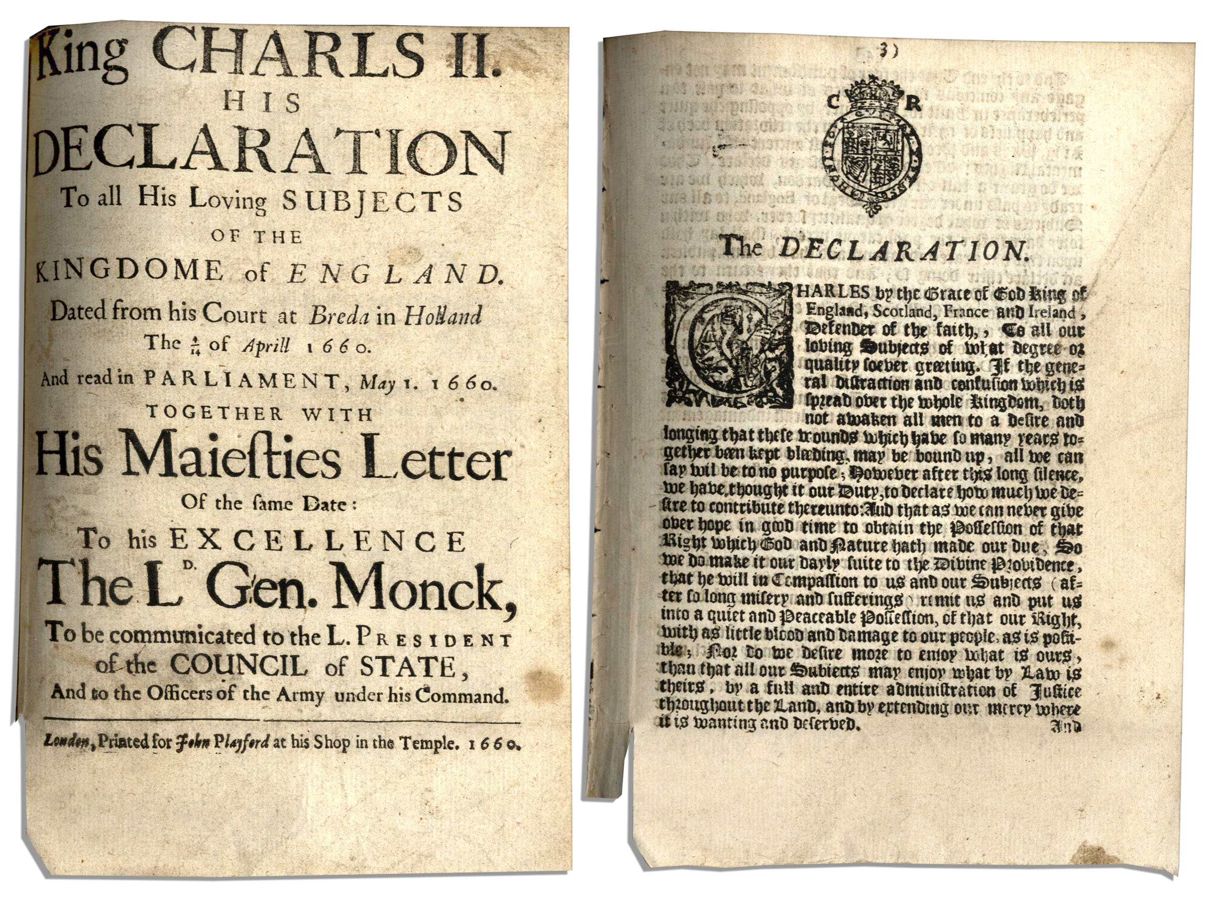 1 реставрация династии стюартов в англии. Бредская декларация. Бредская декларация 1660 г. Декларация веротерпимости.
