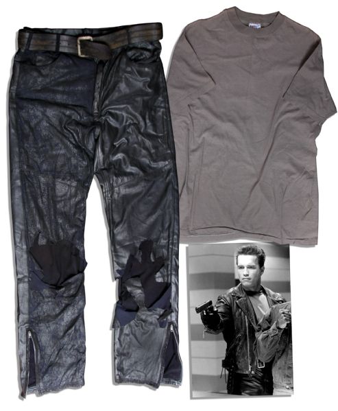 Arnold Schwarzenegger ''Terminator 2: Judgment Day'' Iconic Biker Pants Costume