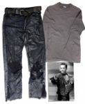 Arnold Schwarzenegger Terminator 2: Judgment Day Iconic Biker Pants Costume