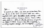 President Barack Obama Autograph Letter Signed on White House Stationery -- ...We are at the brink of historic health care reform legislation that gives 30 million people coverage...