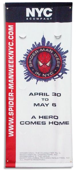 2012 ''Spider-Man'' Banner -- Announcing ''Spider-Man Week'' in New York City