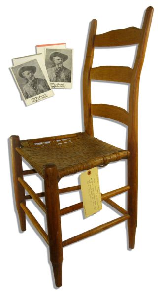 Western Showman William ''Buffalo Bill'' Cody Personally Owned Chair From His Ranch in Wyoming
