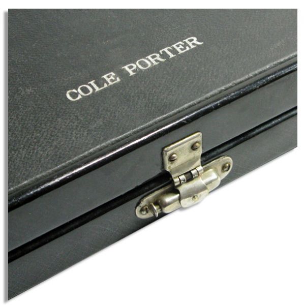 Broadway Legend Cole Porter's Engraved Personal Backgammon Set -- In a Black Case Engraved ''Cole Porter''