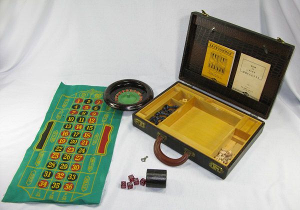 Cole Porter's Traveling Gambling & Game Set -- ''...Cole would play on that backgammon set and gambling set...like teenagers gambling and drinking and acting a fool...''