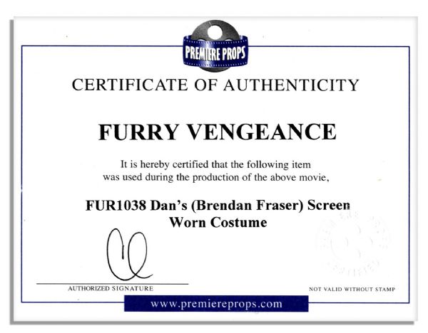 Brendan Fraser Screen-Worn Shirt From ''Furry Vengeance'' 