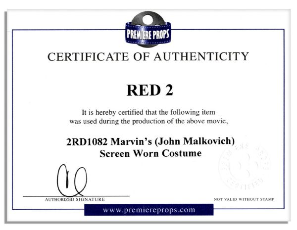 John Malkovich Screen Worn Nautica Shirt & Tie From ''Red 2''