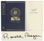 Ronald Reagan Signed Limited Edition of His Speeches, Speaking My Mind