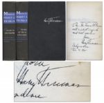 Memoirs by Harry Truman Signed Limited Two Volume Edition
