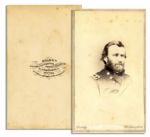 CDV of Ulysses S. Grant in Union General Uniform -- Brady Backstamp -- 2.25 x 4 -- Very Good