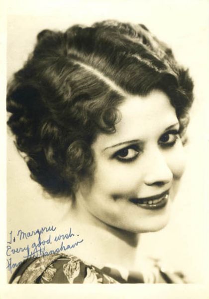 Photo Signed & Inscribed by Annette Hanshaw ''To Marjorie Every good wish Annette Hanshaw'' -- 4.75'' x 6.75'' -- Near Fine