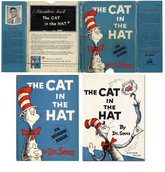 Dr. Seuss ''Cat in the Hat'' -- First Printing Copy With Dustjacket -- 1957