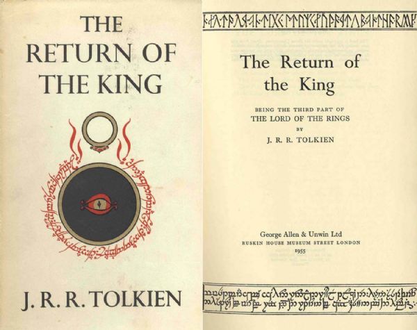 J.R.R. Tolkien's ''The Return of the King'' First Edition, Frist Impression, Third State