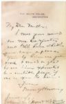 Very Rare Warren Harding Autograph Letter Signed as President