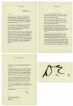 Dwight D. Eisenhower 1955 Typed Letter Signed as President -- ...in some areas we are believed to be bombastic, jingoistic, and totally devoted to the theories of force and power...