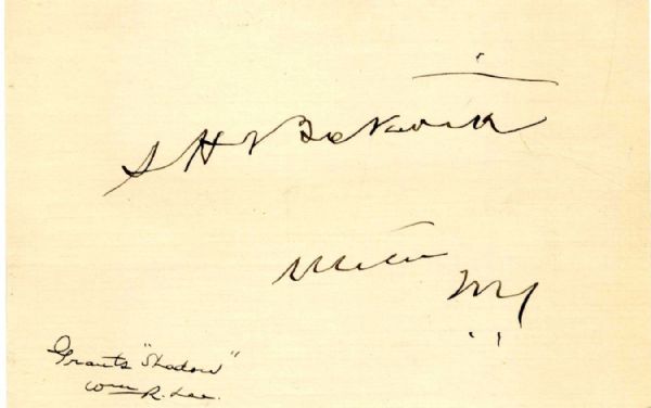 Signature of ''Grant's Shadow'' Captain Samuel H. Beckwith -- ''...He carried with fidelity the secrets of the nation...''