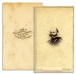 General Ambrose Burnside CDV -- Mathew Brady Backstamp