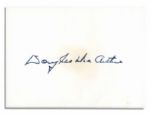 Five Star General Douglas MacArthur Signature -- With PSA/DNA COA