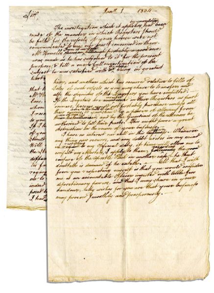 Autograph Letter by Declaration of Independence Signer William Ellery
