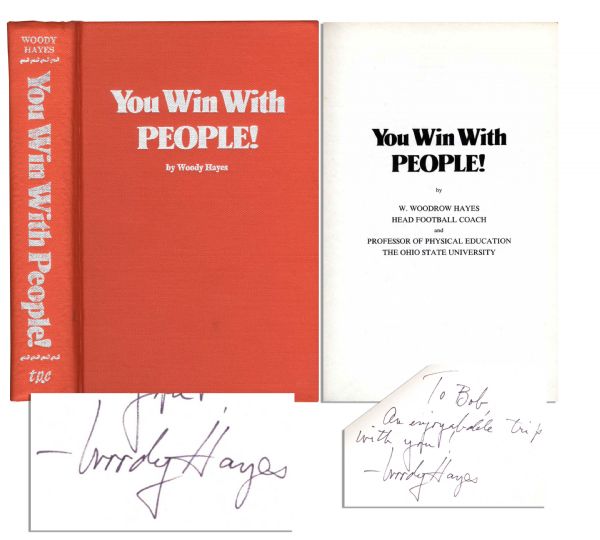 Woody Hayes Signed Autobiography -- ''You Will Become a True Buckeye Believer...''