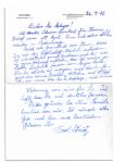 Karl Donitz Autograph Letter & Accompanying Donitz Signed Cover -- WWII Admiral Expresses Thanks for Gift of Model Ship