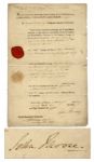 British General Sir John Moore 1808 Document Signed -- Just Months Before His Heroic Death at Battle of Corunna
