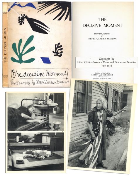 Henri Cartier-Bresson ''The Decisive Moment'' First American Edition -- First Edition Photo Collection by the ''Father of Modern Photojournalism''
