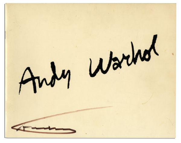 Andy Warhol Signed Rare Catalog ''Andy Warhol: Space Fruit''