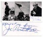 WWII Photographer Joe Rosenthal Signed Photo