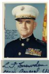 WWII General Lawrence Snowden Signed 8 x 10 Photo