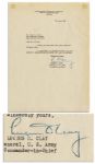 General Lucius D. Clay Typed Letter Signed as Commander in Chief, U.S. Forces in Europe -- 1947