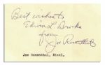 WWII Raising the Flag on Iwo Jima Photographer Joe Rosenthal Autograph