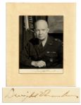 Dwight Eisenhower Signed Photo in His 5-Star Generals Uniform -- With JSA COA