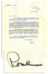 Rose Kennedy Signed Letter -- ...We heard the vote tally state by state on the radio...it was very exciting...Jack arrived last night... -- 1956