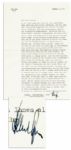 Albert Speer Typed Letter Signed -- ...We recently asked [our grandchildren] if they would rather live in Germany or there, and they chose Chicago...