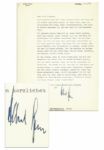 Albert Speer Typed Letter Signed -- ...It pleases me when we can correspond with humor, which has become so rare and which I can also use....