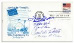 Enola Gay Crew Members Signed Cover -- Paul Tibbets, Dutch Van Kirk, Tom Ferebee, Jacob Beser & Dick Nelson
