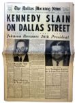JFK Assassination Newspaper -- Dallas Morning News -- 23 November 1963