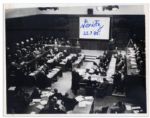 WWII Nazi Admiral Karl Donitz Signed 10 x 8 Photo of the Nuremberg Trials