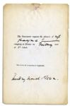 John Tyler White House Invitation as President