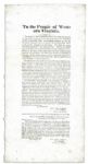 West Virginia Confederate Broadside -- ...those who persist in adhering to the cause of the public enemy, and the pretended State Government he has erected at Wheeling...