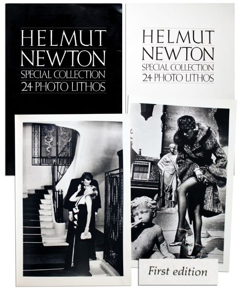 Fashion Photographer Helmut Newton ''Special Collection 24 Photo Lithos'' First Edition