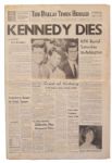 Dallas Robert Kennedy Assassination Newspaper