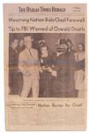 Dallas Newspaper Reporting on JFKs Funeral & The Killing of Lee Harvey Oswald