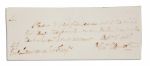 Founding Father Oliver Ellsworth Autograph Note Signed With Engraved Portrait