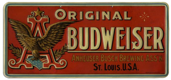 Turn-of-the-Century Anheuser-Busch Budweiser Sign