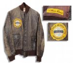 Wilbur Shaws 1935 Indianapolis 500 Jacket -- Given to Him as an Inaugural Member of The Champion 100 Mile an Hour Club