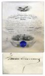 Grover Cleveland Document Signed as President
